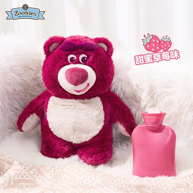 2025 Disney Stitch Plush Hot Water Bottle Kawaii Winter Extra Large Hot Water Bottle Home Water Filling Women's Birthday Present