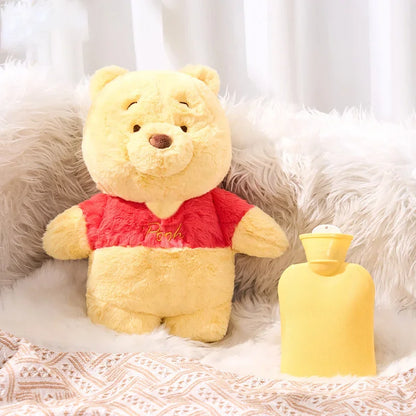 2025 Disney Stitch Plush Hot Water Bottle Kawaii Winter Extra Large Hot Water Bottle Home Water Filling Women's Birthday Present