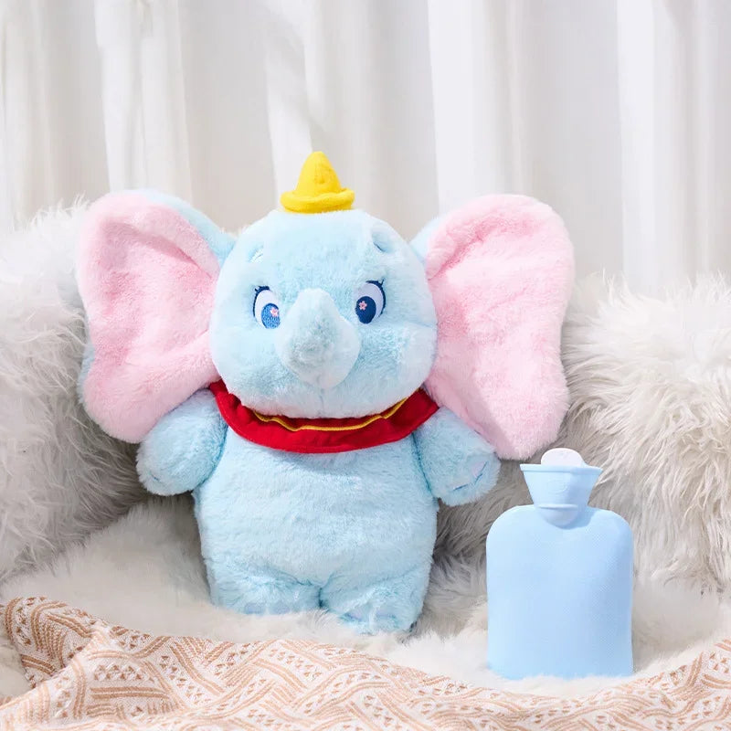 2025 Disney Stitch Plush Hot Water Bottle Kawaii Winter Extra Large Hot Water Bottle Home Water Filling Women's Birthday Present